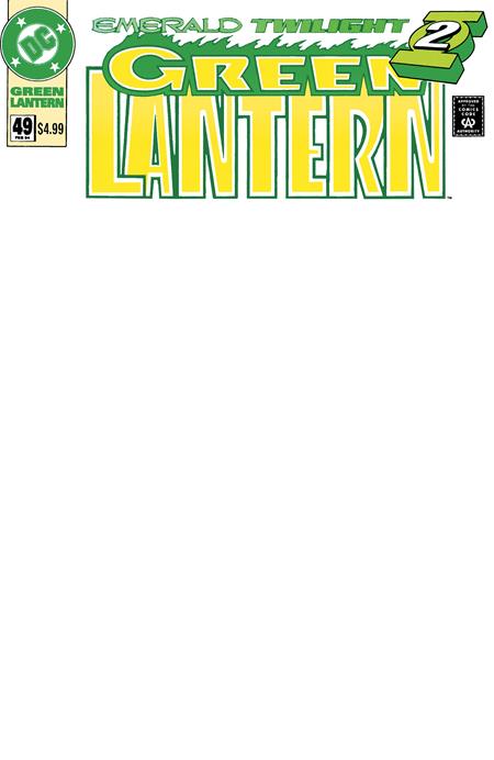 Green Lantern #49 Facsimile Edition (Cover B — Blank (Blank Sketch))