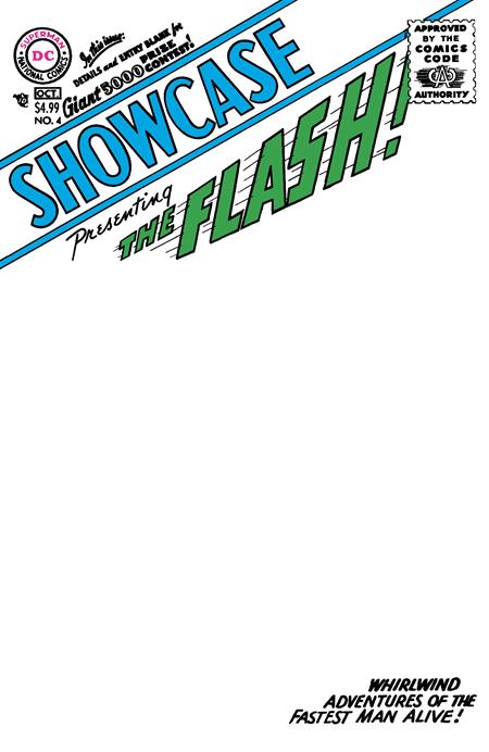 Showcase #4 Facsimile Edition (Cover B — Blank (Blank Sketch))