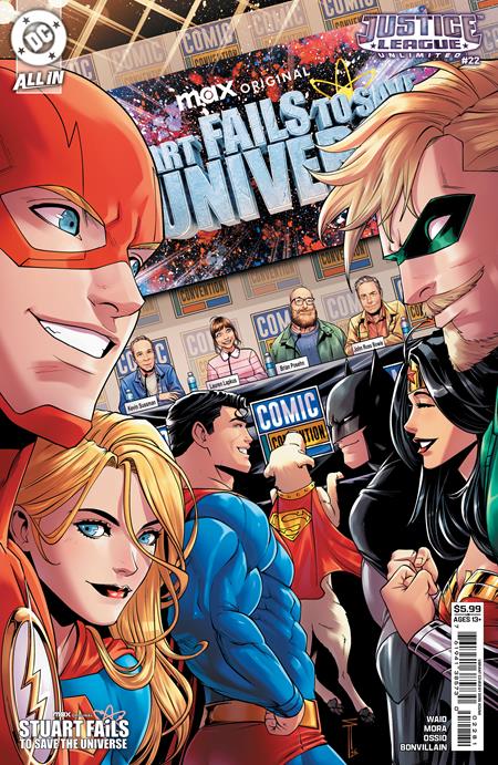 JUSTICE LEAGUE UNLIMITED #22 (Cover G — Serg Acuna Stuart Fails To Save The Universe Card Stock)