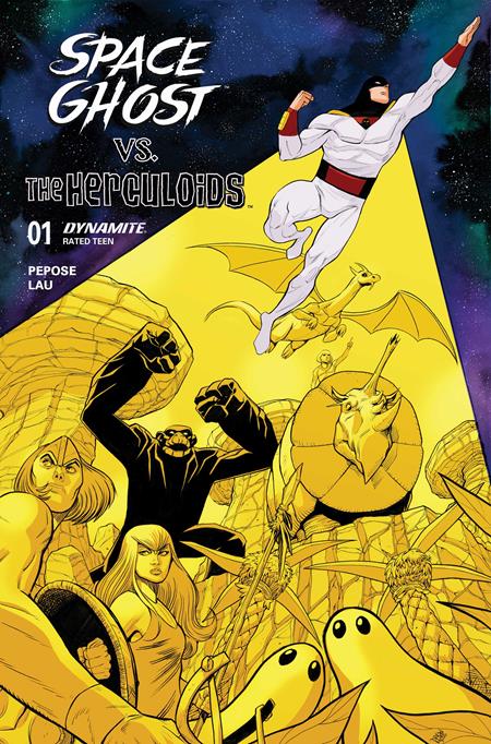 Space Ghost vs the Herculoids #1 (Cover B — Drew Moss)