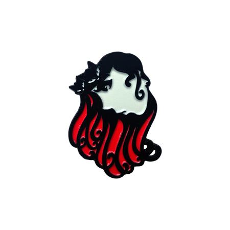 Emily The Strange Windswept Enamel Pin Badge #1