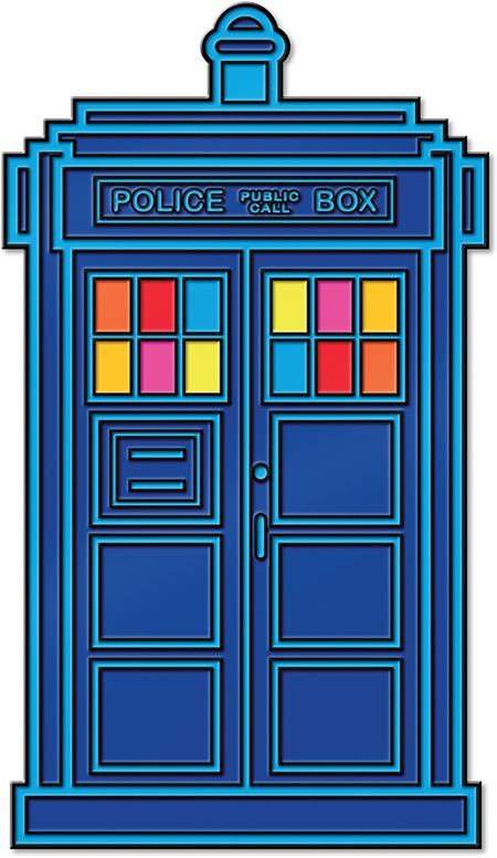 Doctor Who Fifteenth Doctors Chromatic Tardis Enamel Pin Badge #1