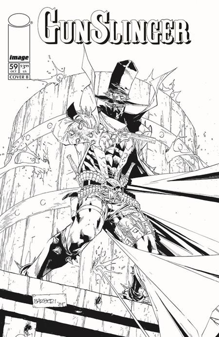 Gunslinger Spawn #59 (Cover B — Carlo Barberi (B&W Var))