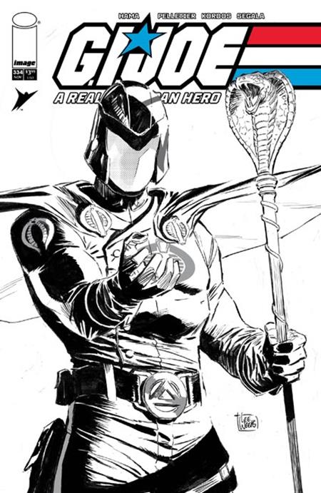 G.I. Joe A Real American Hero #334 (Cover B — Lee Weeks (B&W Var))