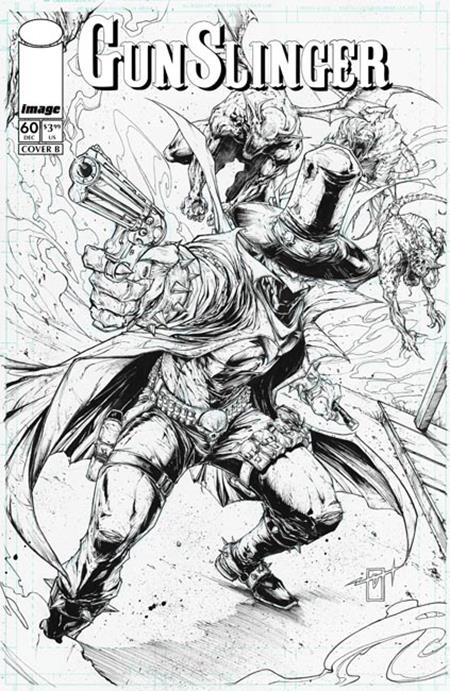Gunslinger Spawn #60 (Cover B — Jonathan Uribe (B&W Var))