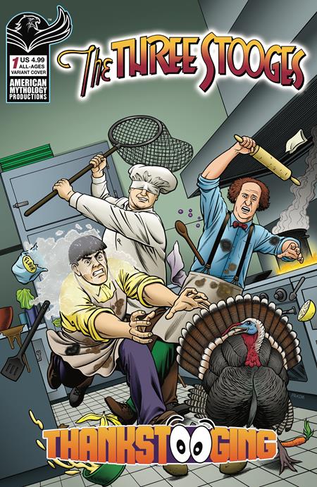 The Three Stooges: Thankstooging #1 (Cover B — Brendon Fraim, Brian Fraim)