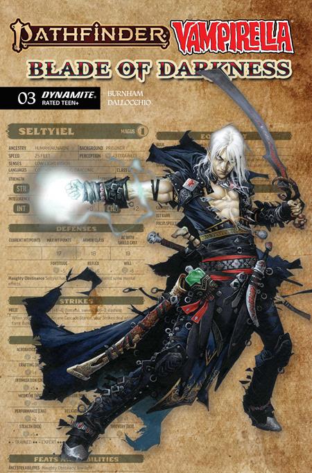 Pathfinder / Vampirella: Blade Of Darkness #3 (Cover C — Wayne Reynolds (Character Sheet))