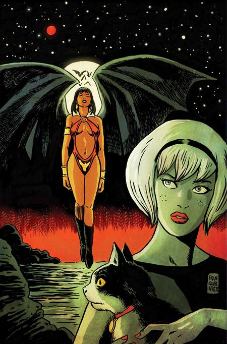 Sabrina The Teenage Witch / Vampirella #1 (Cover J — Francesco Francavilla (LTD Virgin))