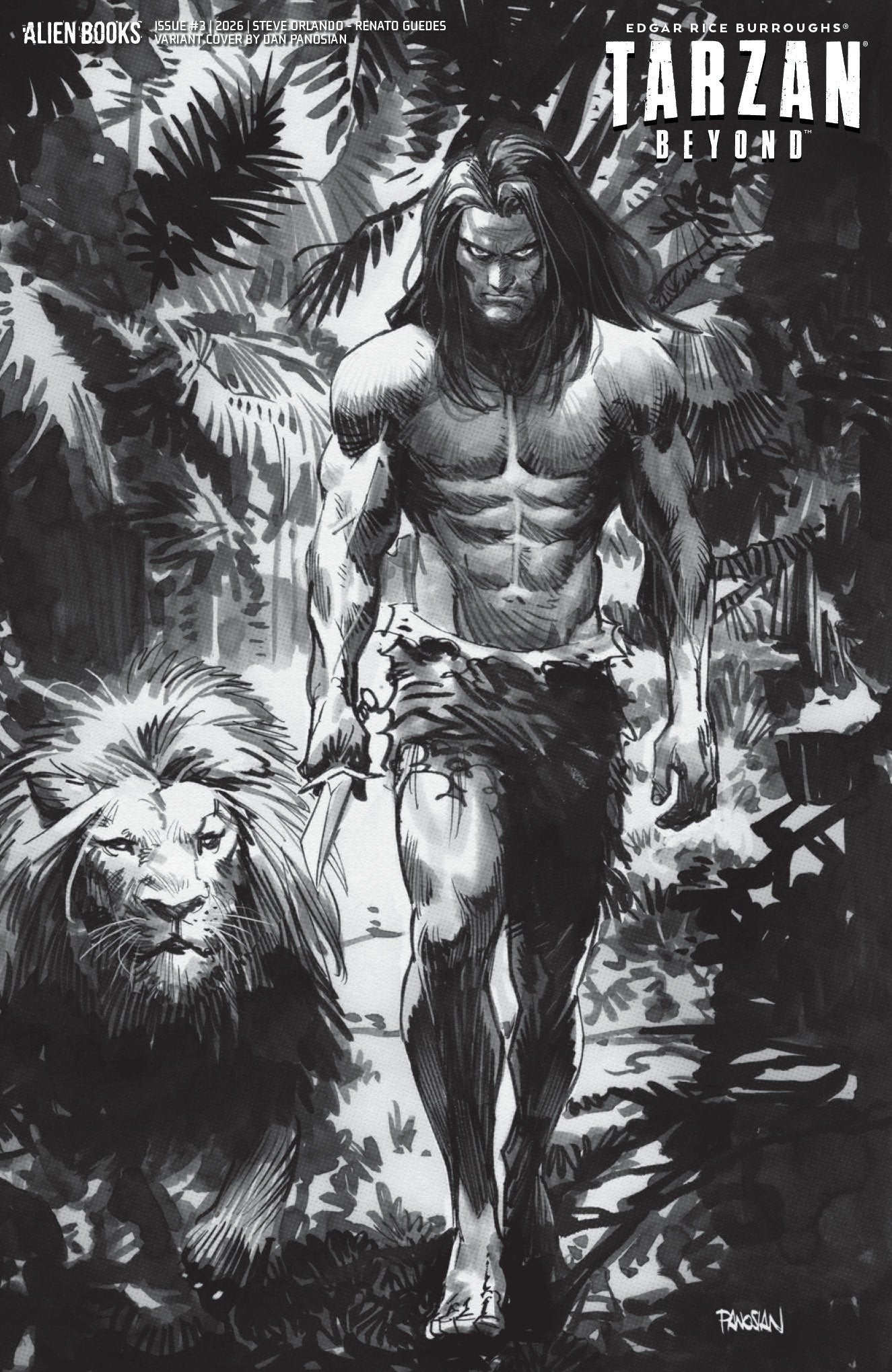 Tarzan Beyond #3 (Variant D (Panosian B&W))