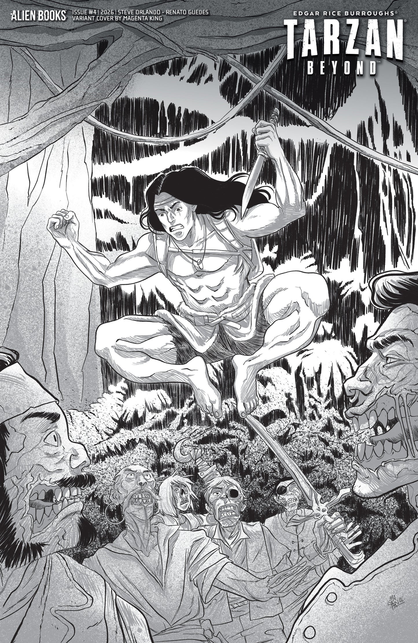 Tarzan Beyond #4 (Variant — Magenta King)