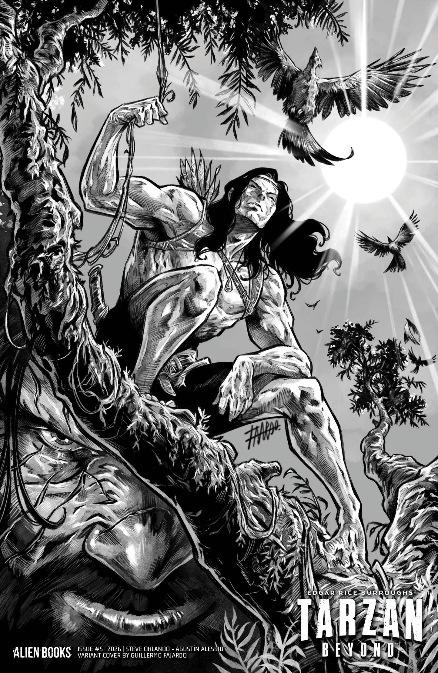 Tarzan Beyond #5 (Variant D (Fajardo B&W))