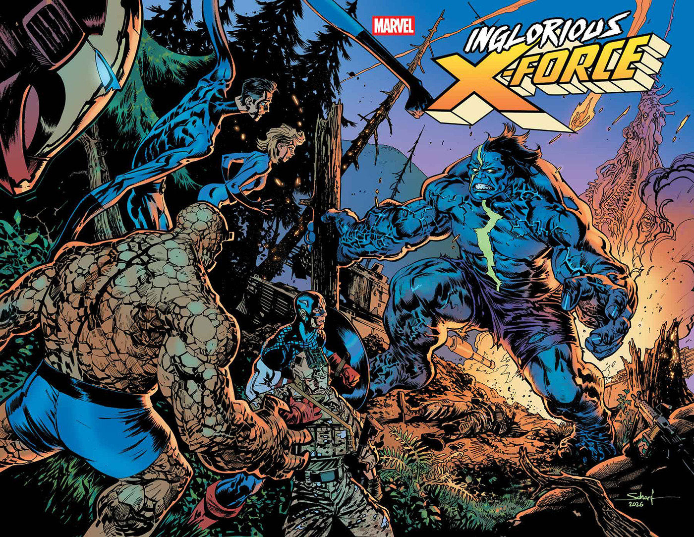 INFERNAL HULK #10 (JONAS SCHARF WRAPAROUND BATTLE)