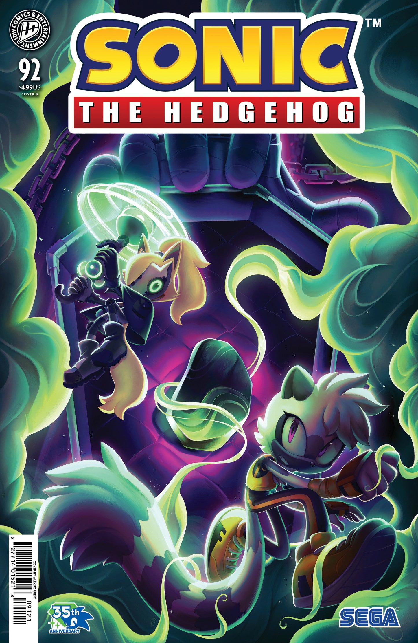 Sonic The Hedgehog #92 (Sonic the Hedgehog #92 Variant B (Forrest))