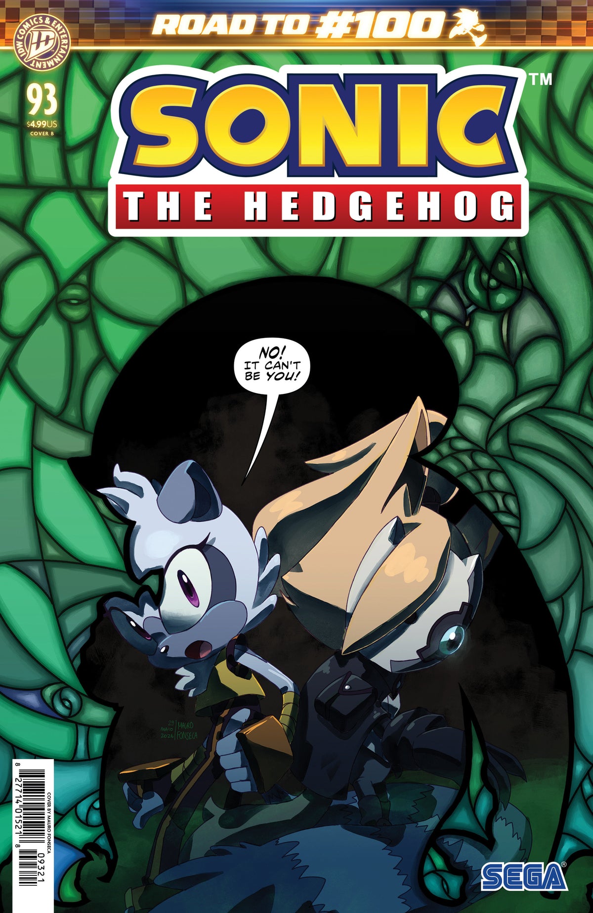 Sonic The Hedgehog #93 (Sonic the Hedgehog #93 Variant B (Fonseca))