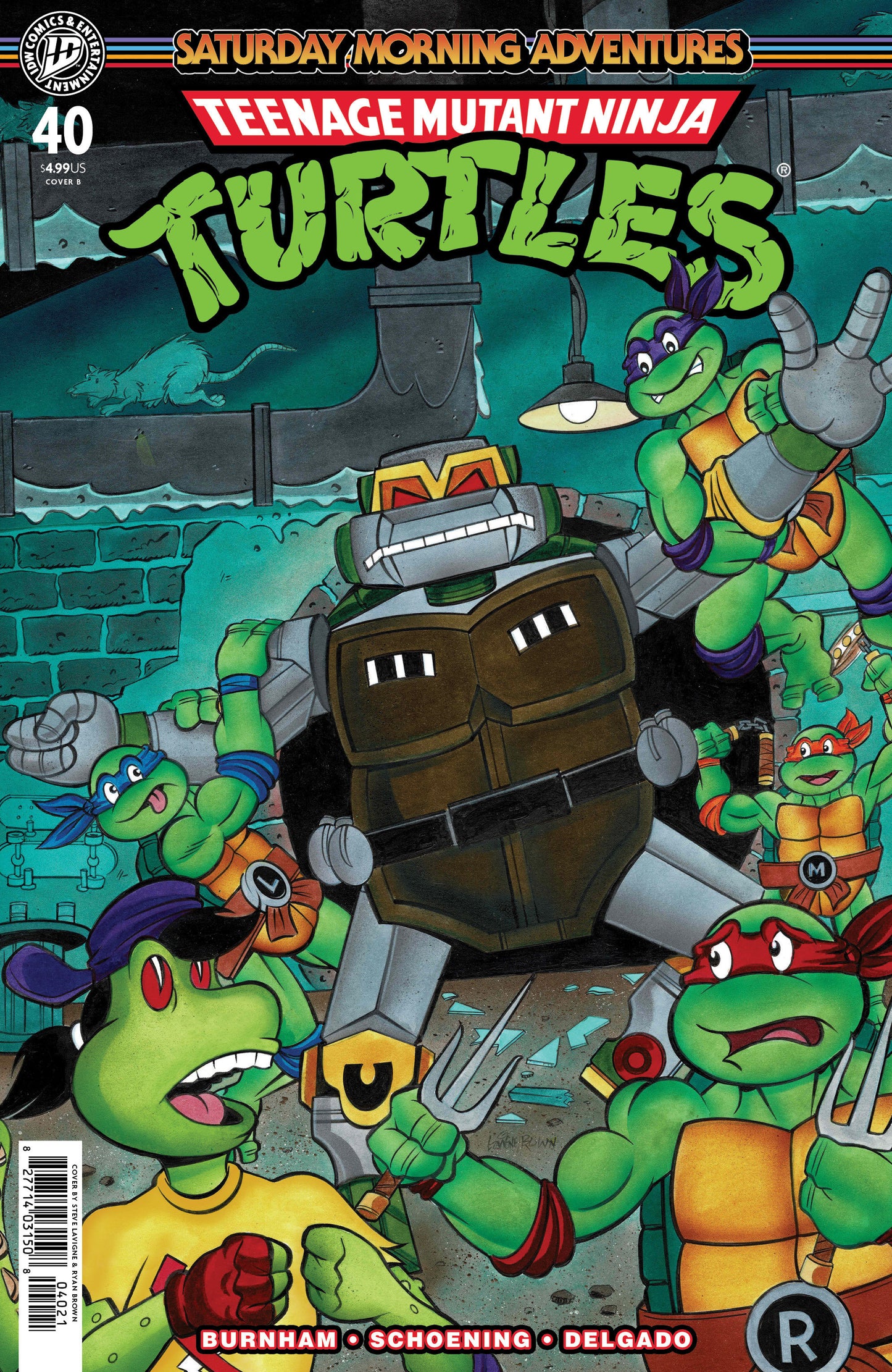 TMNT Saturday Morning Adventures II #40 (Teenage Mutant Ninja Turtles: Saturday Morning Adventures #40 Variant B (Lavigne))