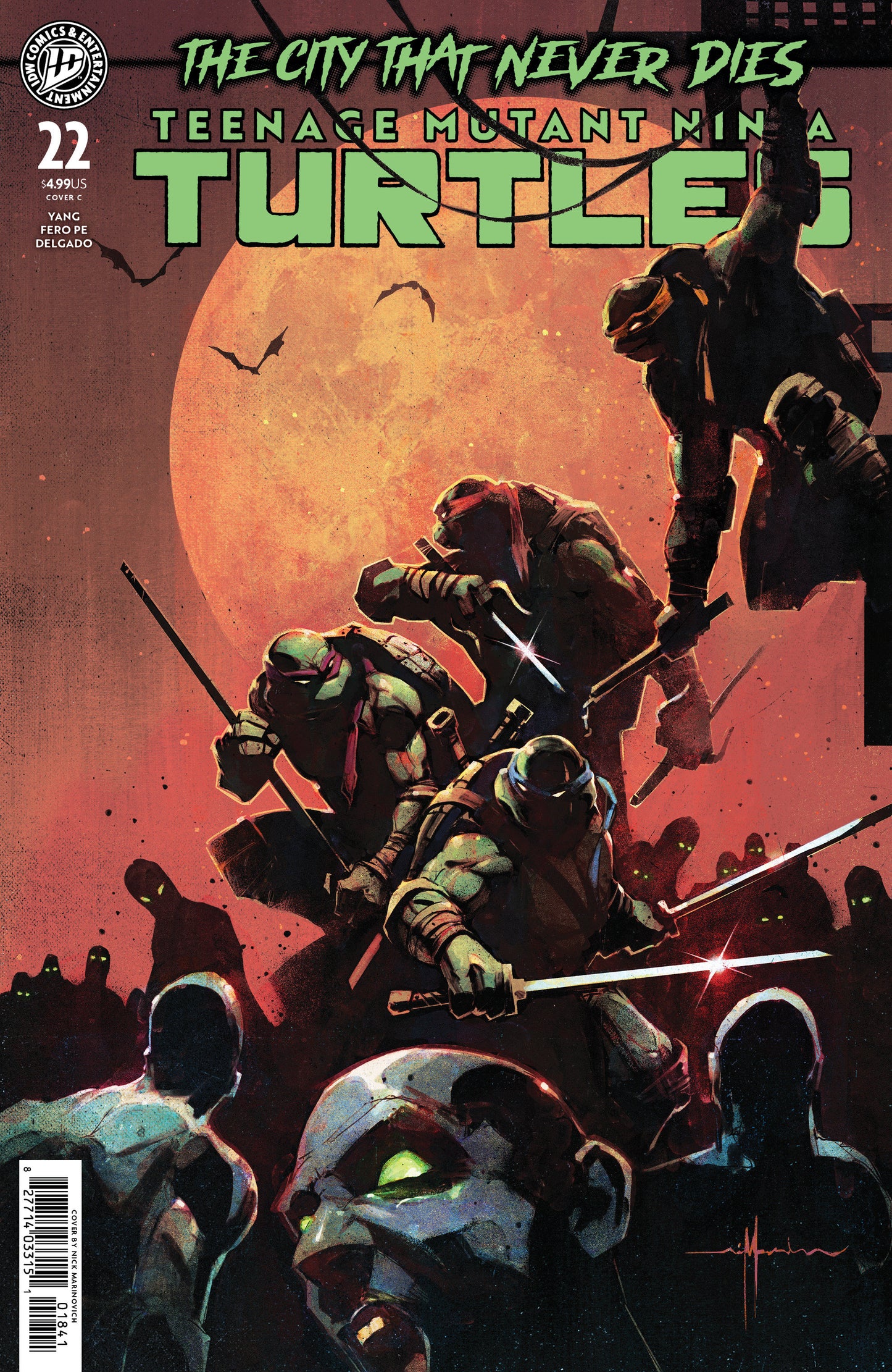 Teenage Mutant Ninja Turtles (2024) #22 (Teenage Mutant Ninja Turtles #22 Variant C (Marinkovich))