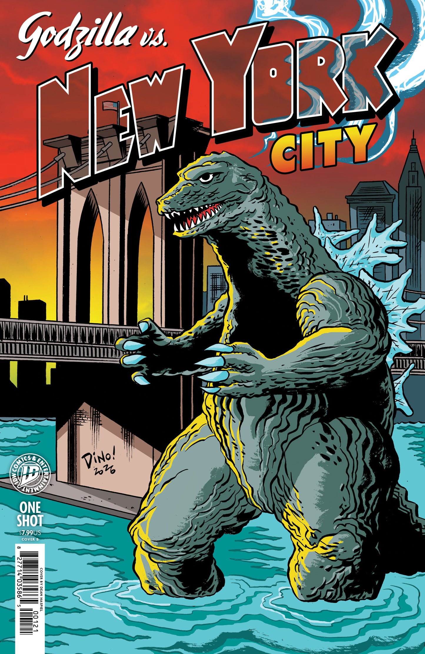 Godzilla Vs. America Part II #4 (Godzilla Vs. America: New York City Variant B (Haspeil))