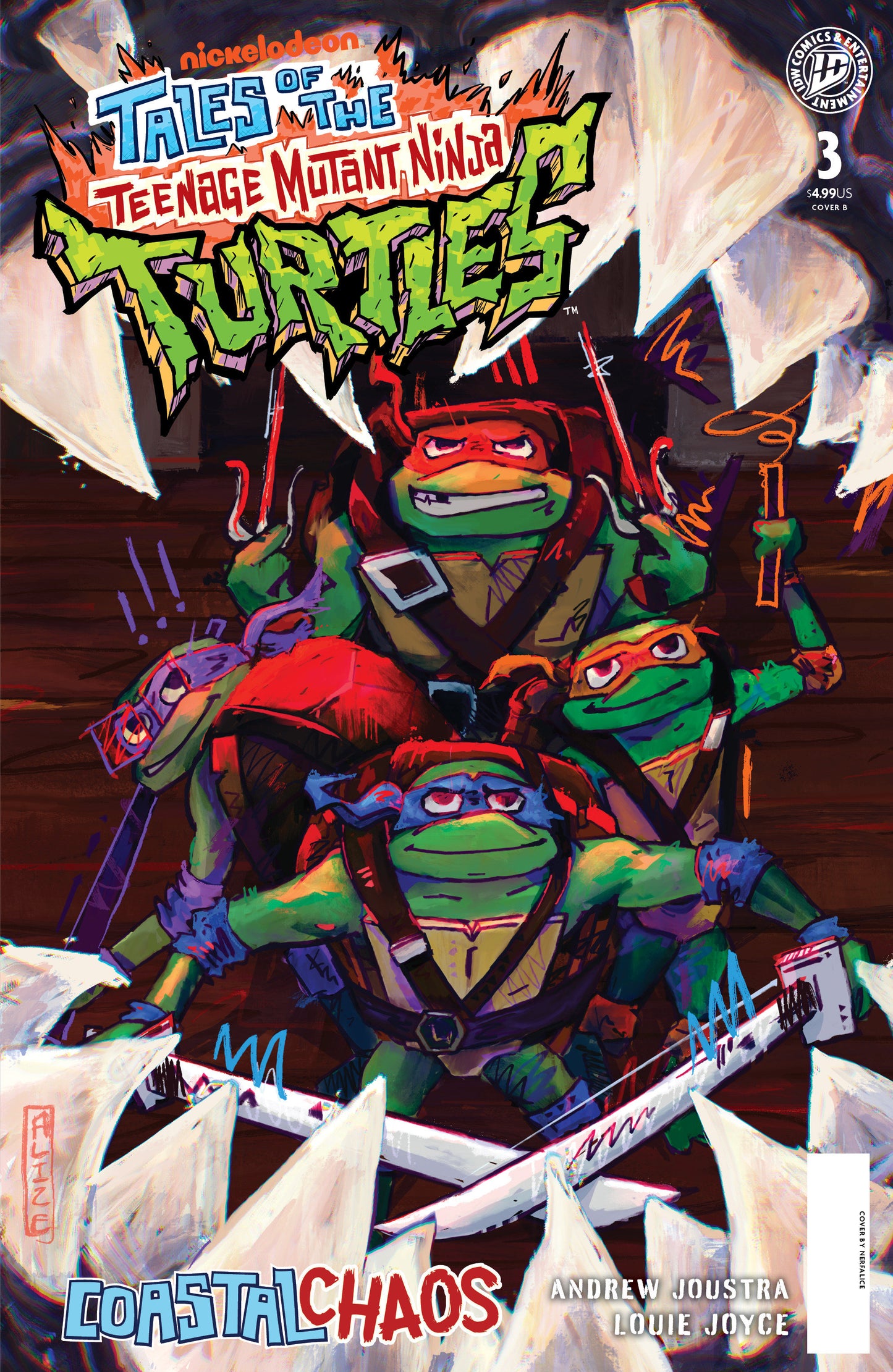 Tales of the Teenage Mutant Ninja Turtles II #3 (Tales of the Teenage Mutant Ninja Turtles: Coastal Chaos #3 Variant B (NerfAlice))