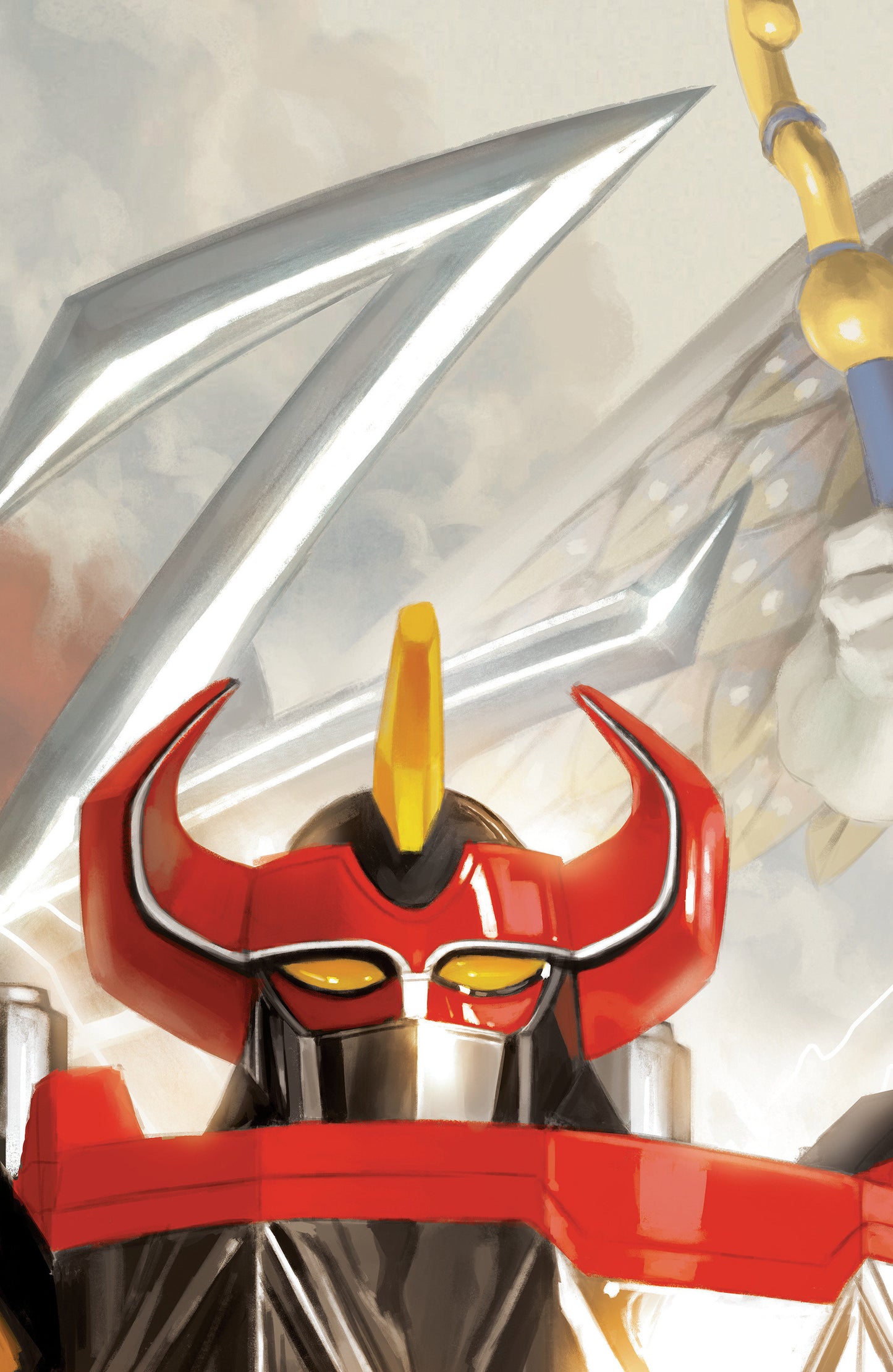 MIGHTY MORPHIN POWER RANGERS 2026 #2 (Mighty Morphin Power Rangers (2026) #2 C Megazord Connecting Variant (Full Art, Mercado))