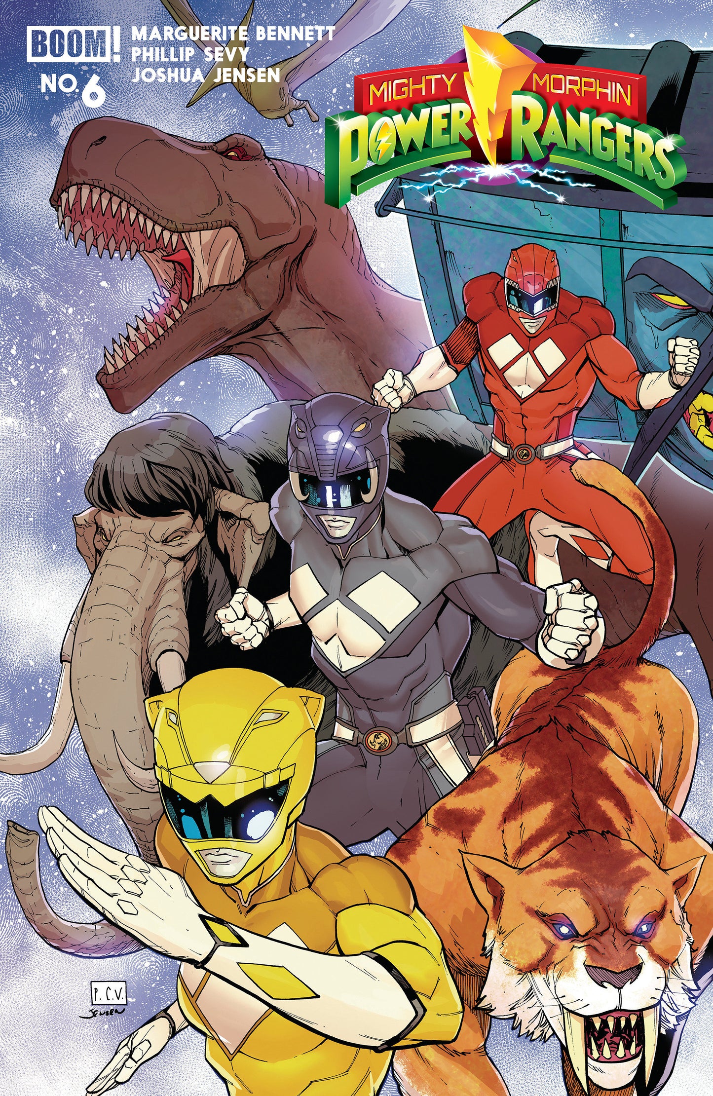 MIGHTY MORPHIN POWER RANGERS 2026 #6 (Mighty Morphin Power Rangers (2026) #6 B Variant (Dressed, Sevy))