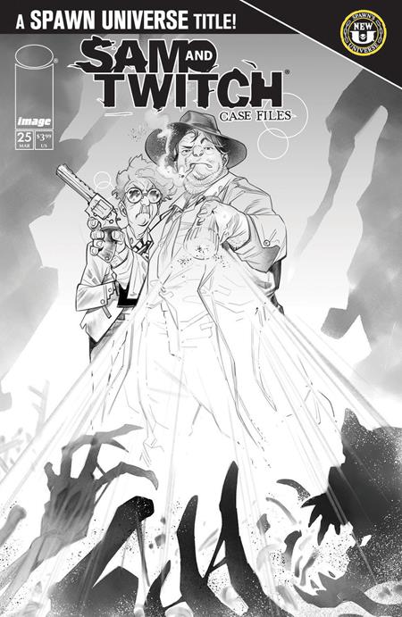 SPAWN SAM AND TWITCH CASE FILES #25 (Cover B — Ig Guara B&w)
