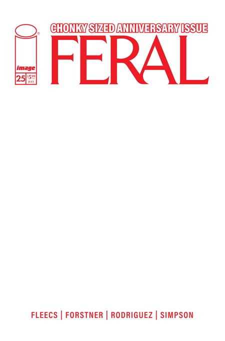 Feral #25 (Cover E — Blank Sketch (Blank Sketch))