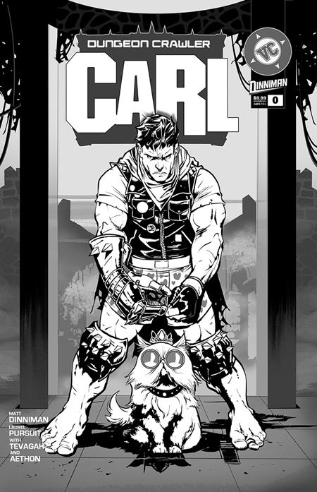 Dungeon Crawler Carl #0 Cvr B Nathan Gooden Absolute Batman Homage B&w (Cover B — Laurel Pursuit Studio (Absolute Batman Homage B&W))
