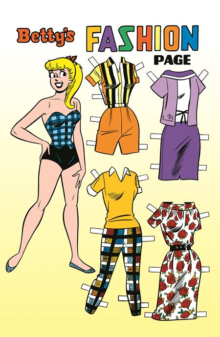 Archie Comics 85th Anniversary Presents: Betty & Veronica Fashion Pages #1 (Cover B — Dan DeCarlo (Betty Pin-Up Variant))