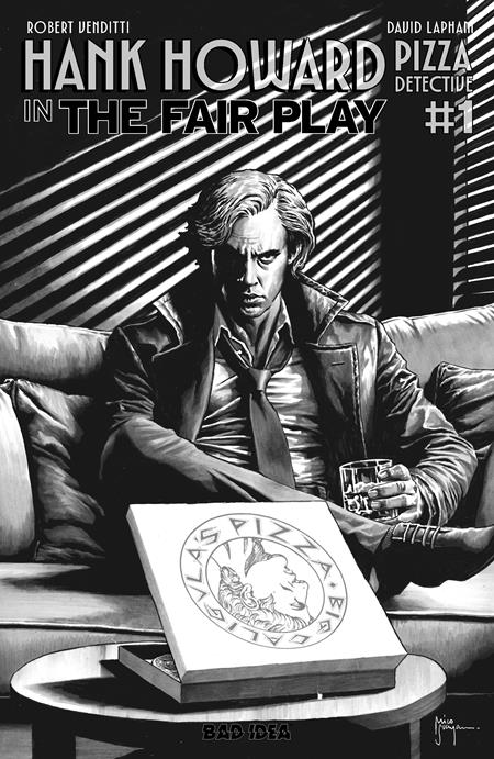 Hank Howard Pizza Detective The Fair Play #1 (Cover B — Mico Suayan (Noir BW))