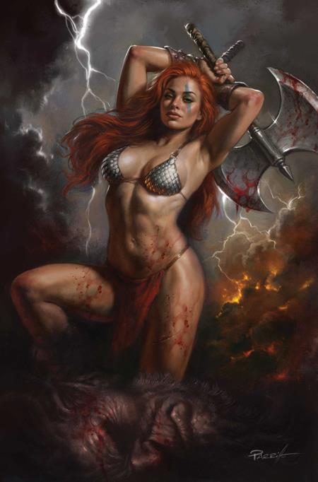 Red Sonja: She-Devil With A Sword #4 (Cover F — Lucio Parrillo (Metal Premium))