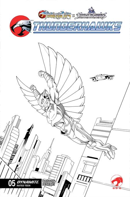 THUNDERCATS X SILVERHAWKS THUNDERHAWKS #5 (Cover K — Declan Shalvey Line Art)