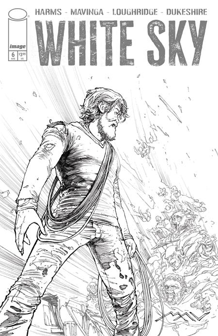 White Sky #6 (Cover C — JP Mavinga (B&W Var))