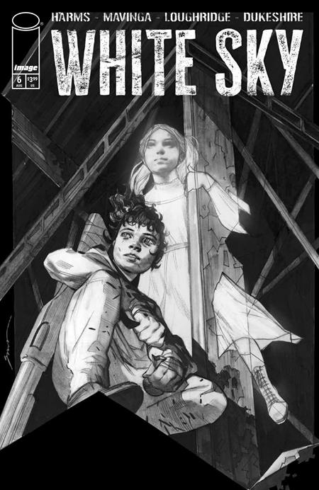 White Sky #6 (Cover D — Eliza Ivanova (B&W Var))