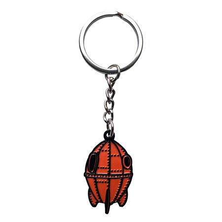 Wallace & Gromit Rocket Enamel Keychain #1