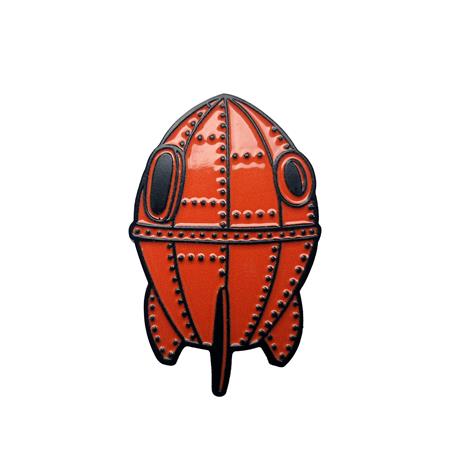 Wallace & Gromit Rocket Ship Enamel Pin Badge #1