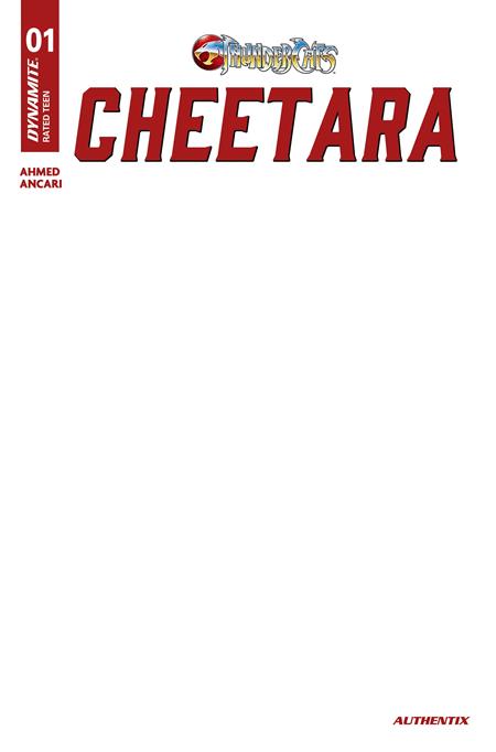 Thundercats: Cheetara #1 (Cover F — Blank Authentix (Blank Authentix))
