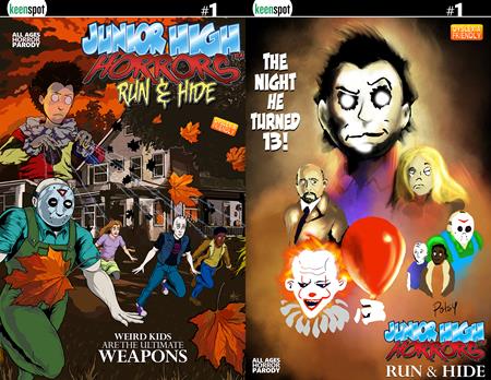 JUNIOR HIGH HORRORS RUN & HIDE #1 (Cover D — Eric Kent Rob Potchak Holofoil Flip Cover)