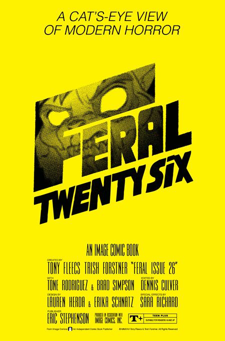 Feral #26 (Cover B — Tony Fleecs, Trish Forstner (Shining Homage Var))