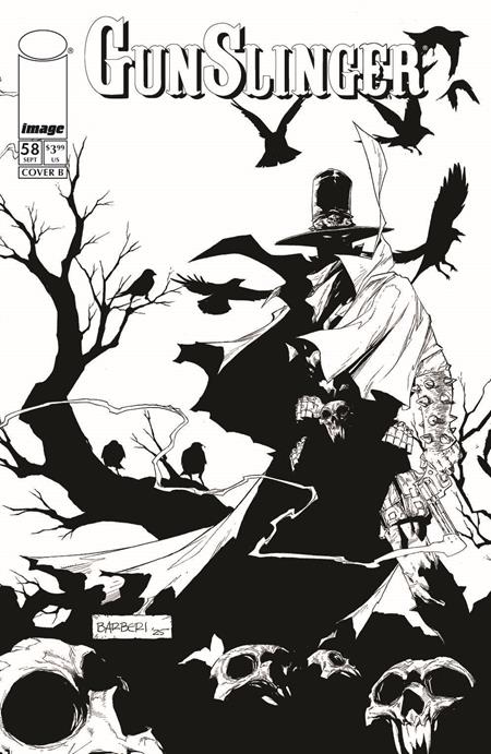 Gunslinger Spawn #58 (Cover B — Carlo Barberi (B&W Var))