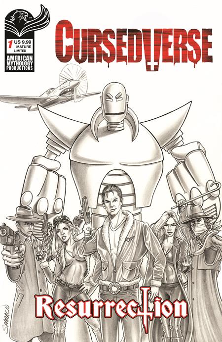 CursedVerse Resurrection #1 (Cover E — Mark Sparacio (LTD B&W))