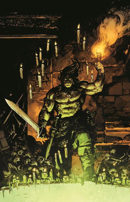 Conan The Barbarian Tides Of The Tyrant King #1 (Cover J — Gerardo Zaffino (Virgin Cardstock))