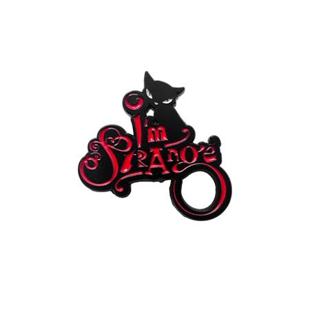 Emily The Strange I'm Strange Enamel Pin Badge #1