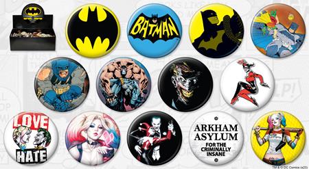 DC Batman 144 Piece Button Asst #1