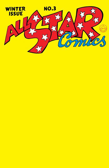 All-Star Comics #3 Facsimile Edition (Cover C — Blank (DMBV Blank Sketch Cover))
