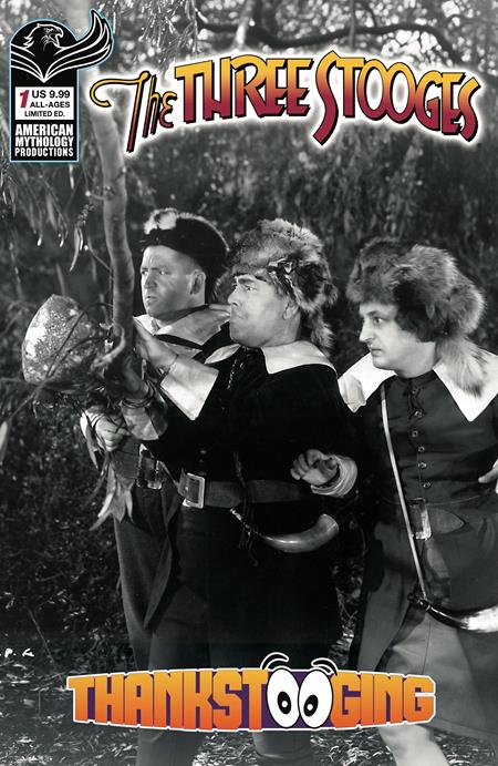 The Three Stooges: Thankstooging #1 (Cover D — B&W Photo (B&W Photo))