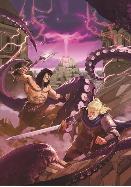 Conan & Dragonero #7 (Cover B — Lorenzo Nuti (Virgin Cardstock))