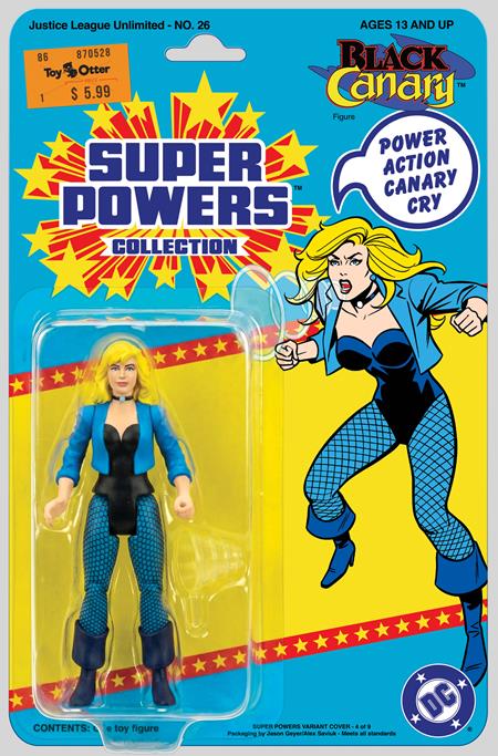 Justice League Unlimited #26 (Cover E — Jason Geyer, Alex Saviuk (Black Canary Super Powers Cardstock))