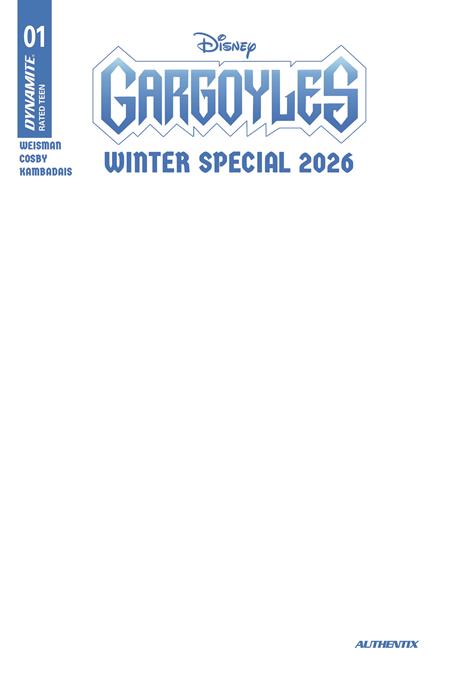 Gargoyles Winter Special 2026 #1 (Cover E — Blank Authentix (Blank Authentix))