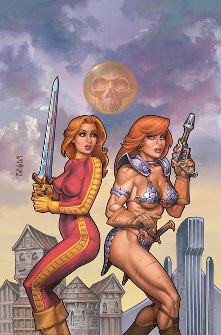 Red Sonja / Barbarella #2 (Cover G — Joseph MIchael Linsner (LTD Virgin))