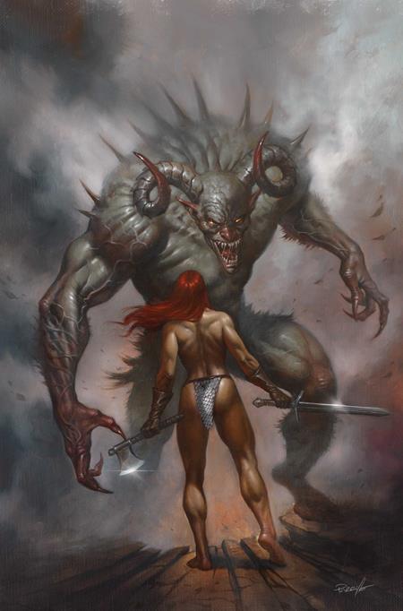 Red Sonja: She-Devil With A Sword #8 (Cover F — Lucio Parrillo (Metal Premium))
